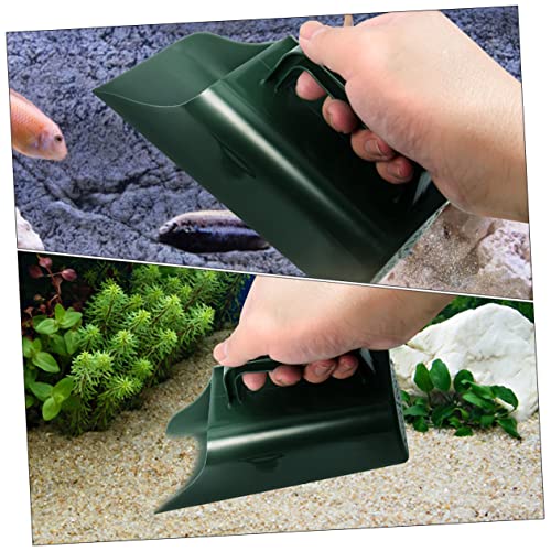 HANABASS 2pcs Design Aquarium Cleaning Shovel Multifunctional Fish Tank Scoop for Sediment Removal Comfortable Grip Material for Aquarium Maintenance