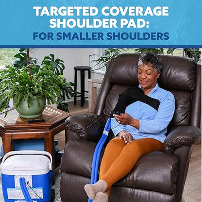 Polar Active Ice 3.0 Cold Therapy Ice Machine System w Programmable Timer, Shoulder Pad & Compression Wrap for Targeted Coverage, Lightweight 16qt Cooler, Quiet Pump, Cryotherapy Pain Relief Treatment - style: Compression Wrap & Shoulder Pad