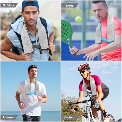 3 Pack Sweat Towel for Working Out Quick Dry Microfiber Gym Towels Men Women Fitness Exercise Tennis Weight Lifting Outdoor Cycling Hiking Fishing Towels(3 Pack(Grey)) - color: 3 Pack(grey)