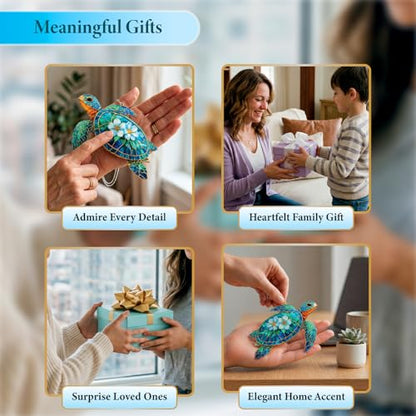 Sea Turtle Gifts for Women, Inspirational Turtle Suncatcher Window Hanging, Healing Gift, Sun Catcher for Windows - color: Sea Turtle Gifts