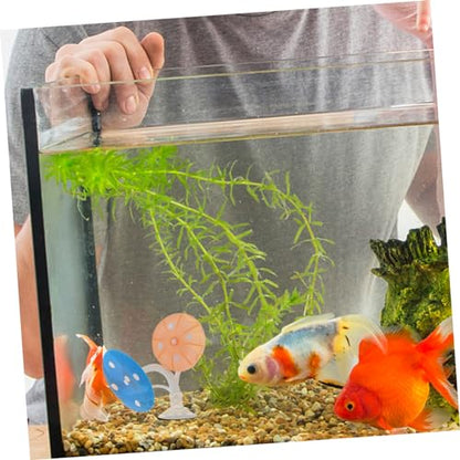 Mushroom Hammock Soft Fish Bed Pad for Aquariums Easy to Install with Suction Cup Durable Fish Tank Decoration for Breeding and Resting Vibrant