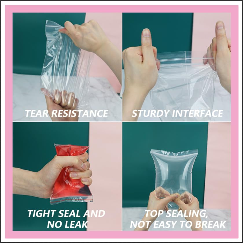 1000 Pcs- 14" x 20" Large Zip Bags for Storage - Reclosable Plastic Zip Poly Bags for Clothing, T-Shirts, Pants