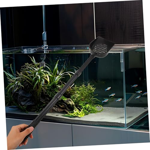 Lurrose Ergonomic Long Handle Aquarium Sand Cleaner Shovel Multi-Functional Fish Tank Gravel Scoop Debris Removal Secure Tank Decoration Maintenance Lizards Habitats Garden Sand Cleaning