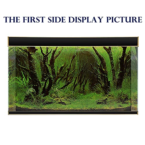 ELEBOX Aquarium Background Live Aquarium Plants Fish Tank Background Decorations Wallpaper Underwater Forest Poster Backdrop 12"x 32"