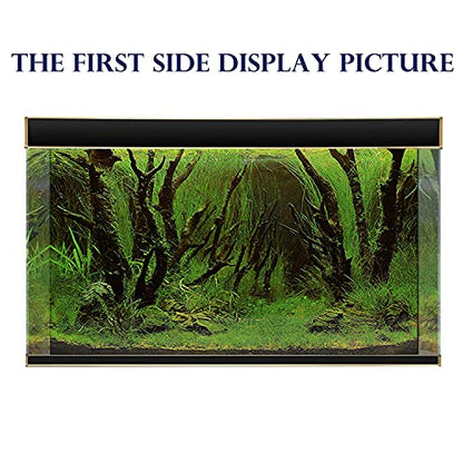 ELEBOX Aquarium Background Live Aquarium Plants Fish Tank Background Decorations Wallpaper Underwater Forest Poster Backdrop 12"x 32"