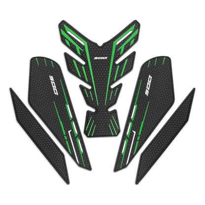 For Ninja 500 Z500 Ninja 500 SE Ninja500 2024 2025 2026 New Accessories Side Fuel Tank Pads Protection Stickers Decals Fuel Tank Knee Pads Traction Pads Fuel Tank Pads (Green)