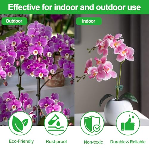 50 Pcs Plant Clips Orchid Clips,Plant Orchid Support Clips,Flower and Vine Clips，Garden Clips，Plant Clips for Climbing Plants