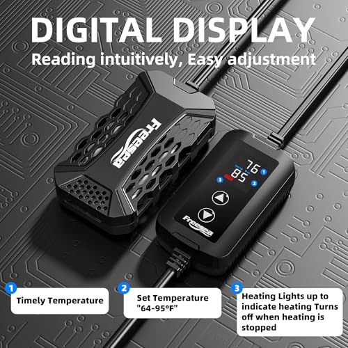 Aquarium Fish Tank Heater: 100W Submersible Aquarium Heaters with Adjustable Digital LED Controller Leaving Water Automatic Stop Heating for 10-20 Gallon Turtle Freshwater Saltwater - size: 100W(10-30gallon)