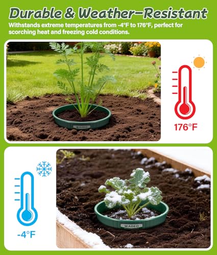 7 inch Planting Grow Rings, 6 PCS Plant Rings for Outdoor Plants, Perfect for Deep Root Watering Veggies Herbs and Flowers - size: 6PCS