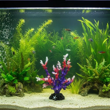 Resin Coral Aquarium Ornament Aquarium Decoration Hiding Spots Artificial Coral Formation Decoration