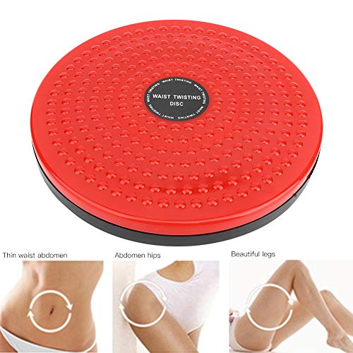 Twisting Waist Disc, Bodytwister Ankle Body Aerobic Exercise Foot Exercise Fitness Magnet Balance Rotating Board - color: Red