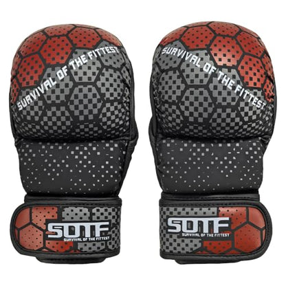 YWChenzy Fighting MMA Sparring Gloves Open Palm Martial Arts Boxing Punching Bag Training Gloves - color: sst15