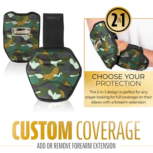 Franklin Sports PRT Baseball + Softball Elbow Guard - color: Camo/Gold, size: Youth