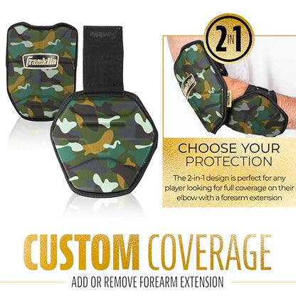 Franklin Sports PRT Baseball + Softball Elbow Guard - color: Camo/Gold, size: Adult