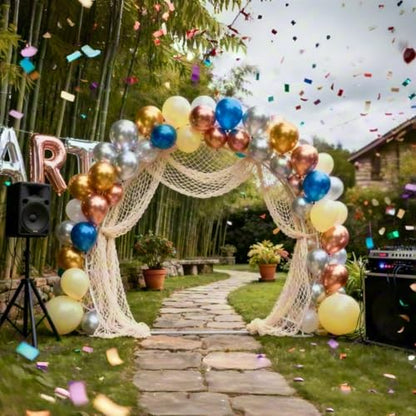 20 ft Fishing Net Decor, Large Fish Net Decorations | decorative fishing net for Pirate Mermaid Ocean Beach Hawaii Under The Sea Nautical-Themed Party - size: 20ft