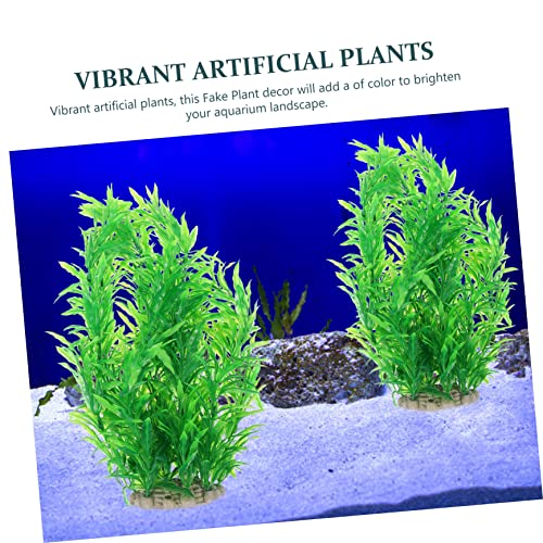 Lifelike Artificial Aquarium Plants Fish Tank Decoration Realistic Aquatic Plant Ornament Safe Plastic Material Compact for Easy Maintenance and Fish Safety