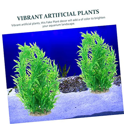 Lifelike Artificial Aquarium Plants Fish Tank Decoration Realistic Aquatic Plant Ornament Safe Plastic Material Compact for Easy Maintenance and Fish Safety