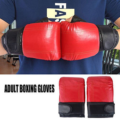 Boxing Gloves, Open Thumb, 1 Pair, PU Leather, for Kickboxing Sparring Martial Arts Muay Thai Fighting Grappling Training, Adult Punch Bag Workout Fitness Exercise