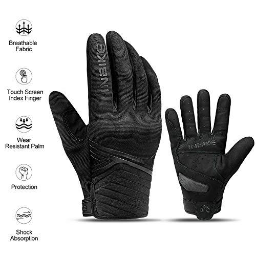 INBIKE Motorcycle Gloves Breathable Mesh Touchscreen Hard Knuckles - color: Black, size: XX-Large