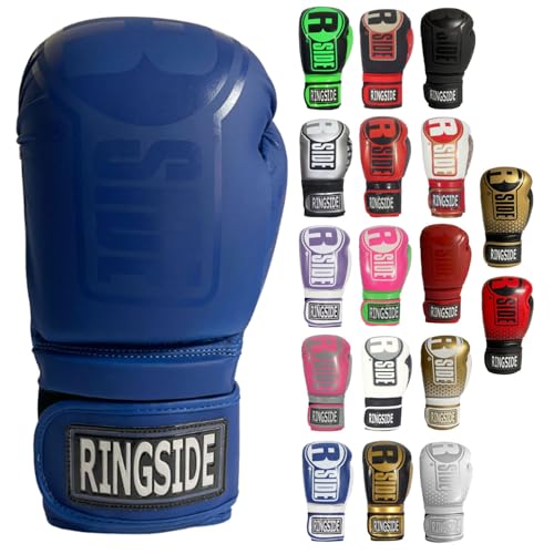 Ringside Apex Bag Gloves, IMF-Tech Boxing Gloves with Secure Wrist Support, Synthetic Boxing Gloves for Men and Women - color: Blue/Blue, size: Large-X-Large