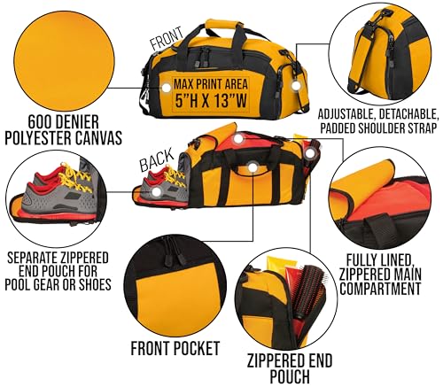 Personalized Cheerleading Duffel Bag with Custom Name – Cheer Team Gym Bag for Girls, Competition Travel Bag, Custom Team Colors & Year - color: Pink, style: Cheerleading