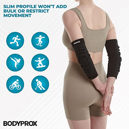 Bodyprox Elbow Protection Pads 1 Pair, Elbow Guard Sleeve - size: Large