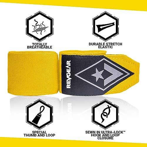 Revgear Elastic Handwraps - color: Yellow