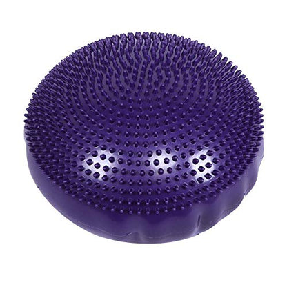 2PCS Balance Disc Inflated Wobble Cushion, Wiggle Seat Balance Pad Purple Soft Yoga Balance Board Without Inflator Pump for Exercisehome Yoga Balance Stability Training