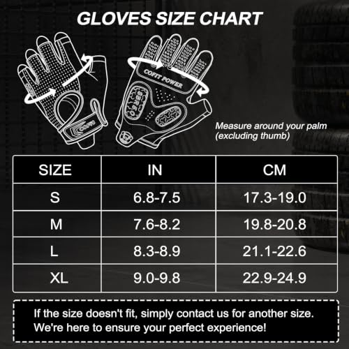 Workout Gloves for Men Women, Weight Lifting Gloves with 5MM Padded Palm, Non-Slip Gym Gloves, Fingerless Breathable Fitness Gloves for Training, Exercise, Pull Ups - size: Medium