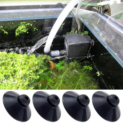 OIIKI 15PCS Fish Tank Suction Cup Clips, Black Aquarium Suction Cup Camp Clips for Fish Tank Attachments for Tank Pump, Overhead Line Tube, Fish Tank Aeration Setup - color: Black,15pcs
