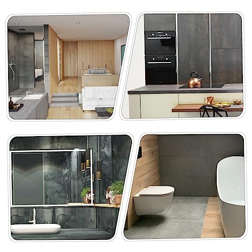 Mikinona 4pcs Diatomite Absorbent Pads for Quick Drying Multi-purpose Cup Soap Holders Bathroom Countertop Mats Grey for Home Hotel and Restaurant Use