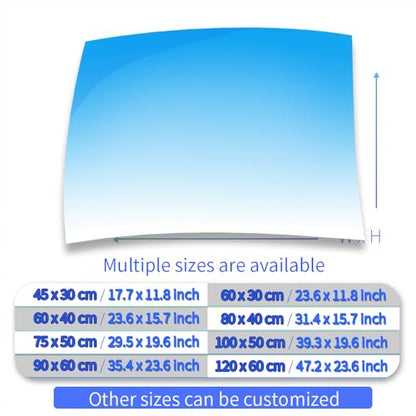 Blue White Gradient Aquarium Background Stickers - Fish Tank Reptile Terrarium Decor 120 x 60 cm / (47.2 x 23.6 inches)