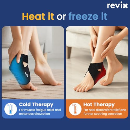 REVIX Heel Ice Pack Wrap for Plantar Fasciitis & Achilles Tendonitis, Gel - style: 1 Pack