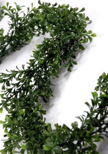 Richland Faux Boxwood Garland 9 Feet - Set of 6 Garlands - color: Green, size: 108'' (Set 6)