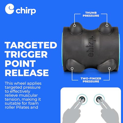 Chirp Wheel XR 4" Neck Wheel for Headache and Tension Relief, Mint | Neck Roller and Head Stretcher, Suboccipital Release Wheel, Tension Headache Massager, 4 Inch - size: 4 Inch Mint