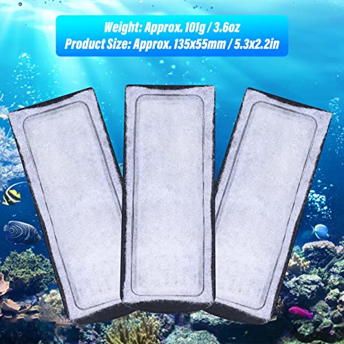 6Pcs Aquarium pend On Filter Cotton , Aquarium Filter Cotton Replacement , Wall?Mounted Filter Accessory Cartridge Carbon Supplies for Fish Tanks , fish filter aquarium 10 gallon cartridge case filte