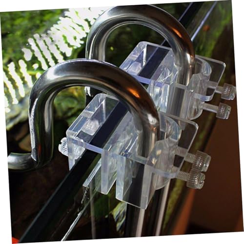 Tube Holder Fish Tank Water Pipe Clamp Acrylic Aquarium Water Clip 4pcs Set Sturdy Easy to Install for Fish Tank Hose Holder