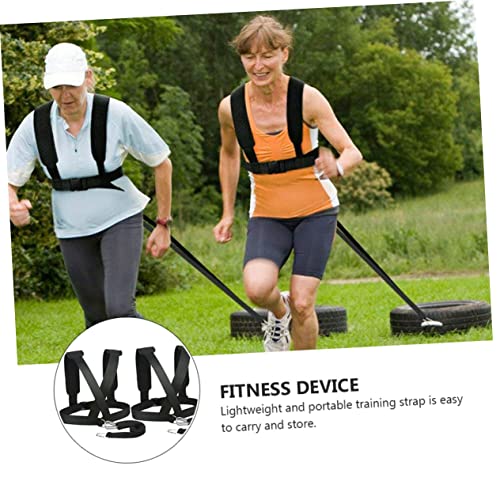 2pcs Shoulder Straps Training Belt Weight Bearing Sled Harness