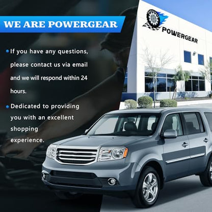 POWERGEAR Control Arm Suspension Kit Stabilizer Bars Tie Rods Dust Covers Replacement for Honda Pilot 2009-2015