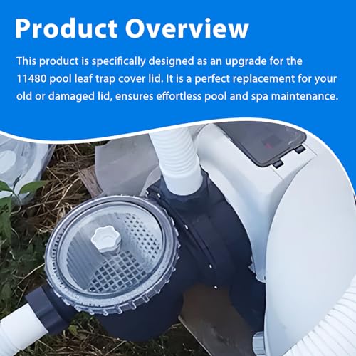 11480 Pool Pump Filter Cover Lid Compatible with Intex 14 & 16 Inch Sand Filter Pump and Combo,Pool Leaf Trap Cover Lid Fit for Intex Model 26335EH,26339EH,26365EH,26367EH,28647EG,28651EG,28675EG