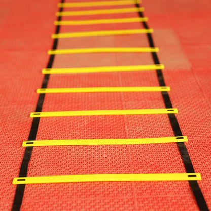 Speed Ladder Footwork Workout Training Exerciser Storage Bag Included | Football Ladder Speed Training Football Basketball Hockey Badminton Tennis for Youth Adults Athletes Men Women Professionals