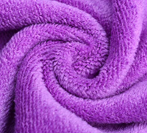 HOPESHINE Gyms Towels for Men & Women Microfiber Exercise Fitness Home Absorbent Sweat Yoga Towels Sports Towels Soft Fast Drying 16inch x32inch 3-Pack - color: Purple 3-pack