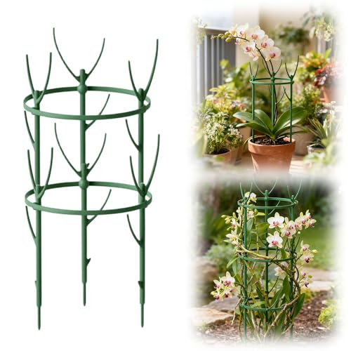 Stackable Monstera Plant Support, 2025 Upgraded Plant Support Stakes for Indoor Outdoor Plants, Climbing Plant Support Structures Plant Holder Stick Moss Pole for Tall Potted Plants (2sets)