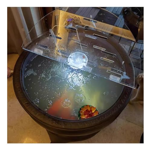 Acrylic Fish Tank Lid Cover with Flip-Top, Perfect for Aquariums, Reptiles & Turtles - Durable, Easy Access, Ideal for Pet Fish and Habitat Protection - size: 40cm