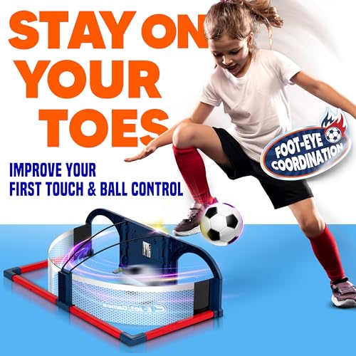 Soccer Trainer, Kids Soccer Exercises Training Set | Improve Agility First Touch Ball Control & Foot-Eye Coordination Hand-Eye
