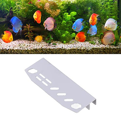 Stainless Steel Aquarium Tool Rack, Anti Slip Design, 9 Tool Organizer, Wall Mountable, Sturdy Storage for Aquarium Maintenance Tools (Mirror Light Stainless Steel)