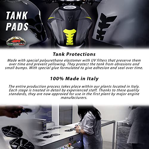 3D Tank Protections for Motorcycle, Colours, Yellow