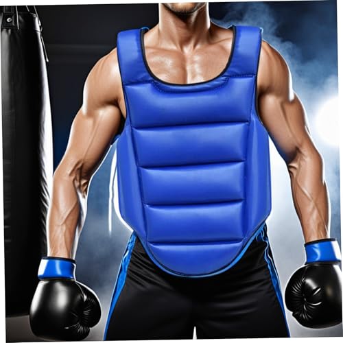 Boxing Gear|Boxing Body Protector, Reversible Chest Protector, Adjustable Taekwondo Sparring Gear, Sponge Training Equipment Red & Blue