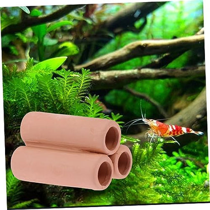 Kisangel Aquatic Plants Mineral Tube for Fish Tank Hollow Moss Holder for Cultivating Shrimp and Aquatic Plants Design