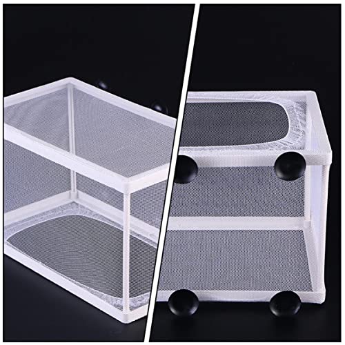 FOMIYES 3pcs Isolation Box Network for Fish Tank Small Fishing Net Suction Cup Fish Brooder